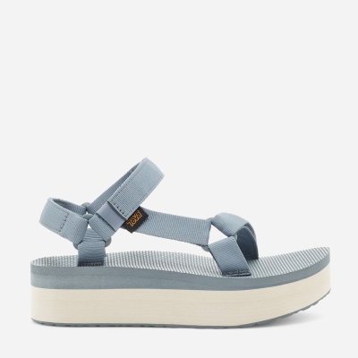 Teva Flatform Universal - Women's Teva Sandals - Light Blue | India (KADJ52869)